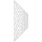 Ekena Millwork Set of Four Panels for 94 1/2"W x 36 1/4"H Gilcrest Fretwork Wainscot Wall Paneling WPKP18X01X47GCT - alternate 5